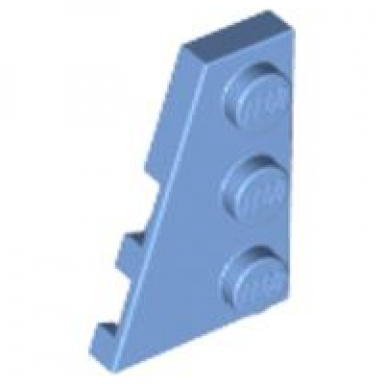 medium blue wedge plate 3 x 2 left
