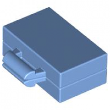 medium blue minifigure utensil briefcase suitcase