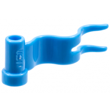 medium blue flag 4 x 1 wave left