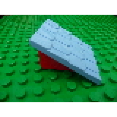 medium blue duplo roof sloped 30 4 x 4 with shingles profile and red base