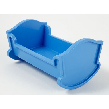 medium blue duplo furniture cradle belville baby crib