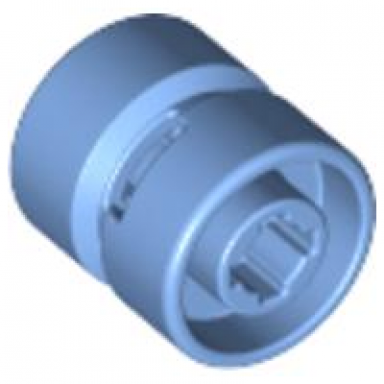 medium blue wheel 11mm d x 12mm hole notched for wheels holder pin