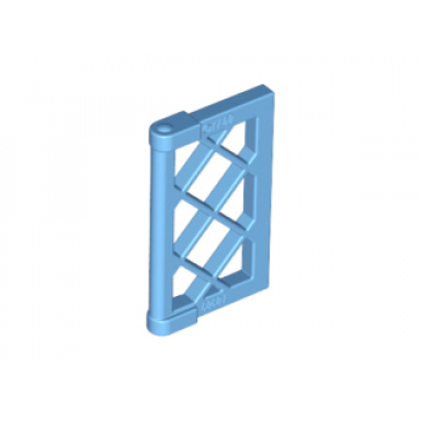 medium blue pane for window 1 x 2 x 3 lattice with thick corner tabs