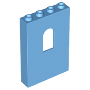 medium blue panel 1 x 4 x 5 wall with window