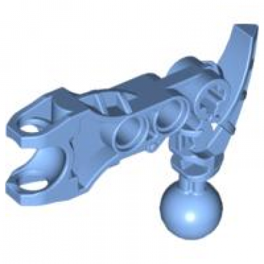 medium blue bionicle arm av-matoran with ball joint and ball socket