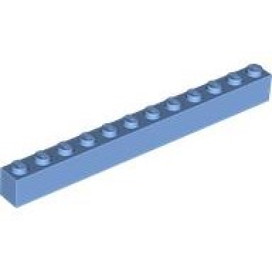 medium blue brick 1 x 12
