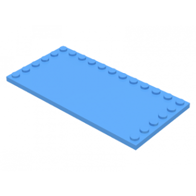 medium blue tile modified 6 x 12 with studs on edges