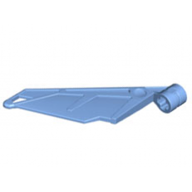 medium blue bionicle wing small tail with axle hole