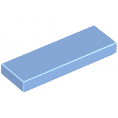 medium blue tile 1 x 3