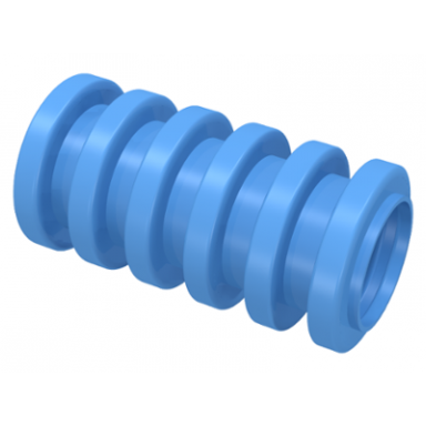 medium blue hose ribbed 7mm d 2l 1.6cm