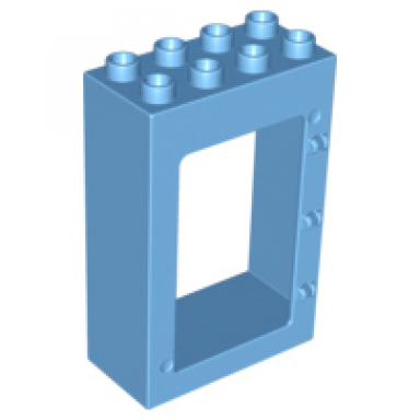 medium blue duplo door window frame 2 x 4 x 5