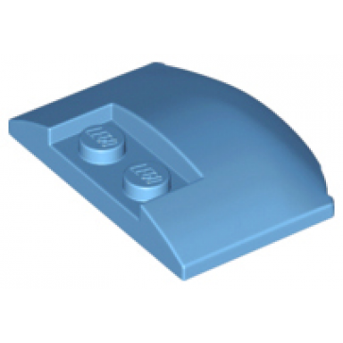 medium blue wedge 3 x 4 x 2 3 triple curved