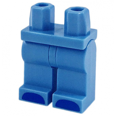 medium blue hips and legs with blue hooves pattern