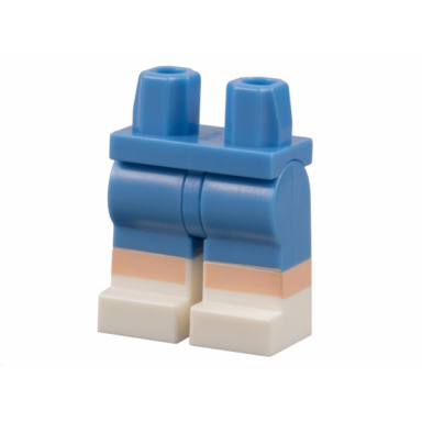 medium blue hips and legs with white boots light nougat knees pattern