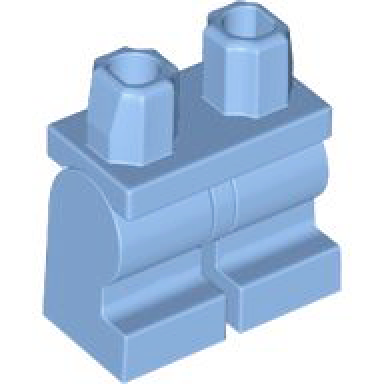medium blue hips and medium legs plain