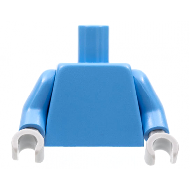 medium blue torso plain medium blue arms light bluish gray hands