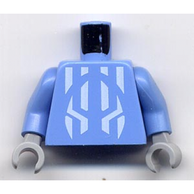 medium blue torso castle knights kingdom ii with jayko pattern medium blue arms light bluish gray hands