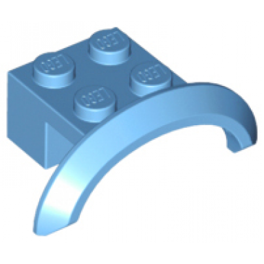 medium blue vehicle mudguard 4 x 2 1 2 x 1 with arch round