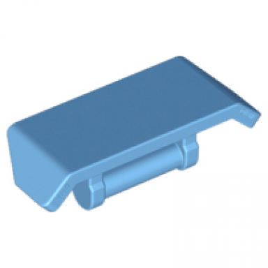 medium blue vehicle spoiler with bar handle