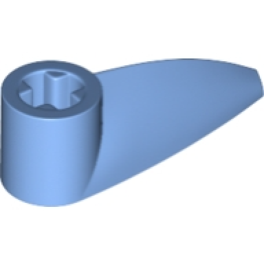 medium blue bionicle 1 x 3 tooth with axle hole bohrok eye