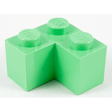 medium green brick 2 x 2 corner