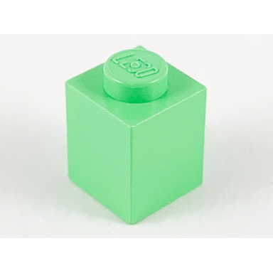 medium green brick 1 x 1