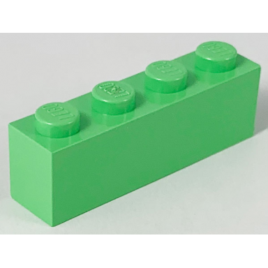 medium green brick 1 x 4