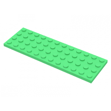 medium green plate 4 x 12