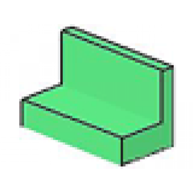 medium green panel 1 x 2 x 1