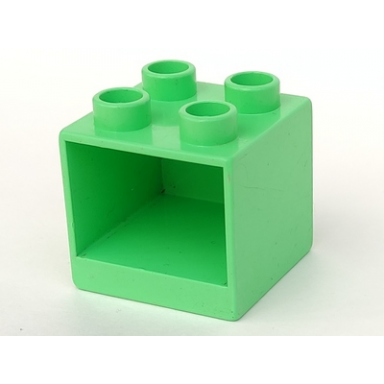 medium green duplo furniture cabinet 2 x 2 x 1 1 2