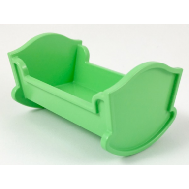 medium green duplo furniture cradle belville baby crib