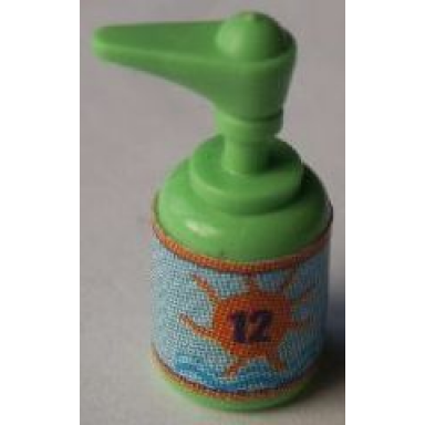 medium green scala accessories bottle pump with sunscreen factor 12 pattern sticker - set 3151