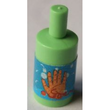medium green scala accessories bottle simple with hand lotion pattern sticker - set 3151