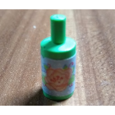 medium green scala accessories bottle simple with rose pattern sticker - set 3242