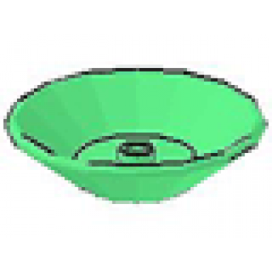 medium green dish 5 x 5