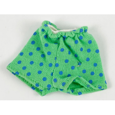 medium green scala clothes male boxer shorts with blue dots pattern