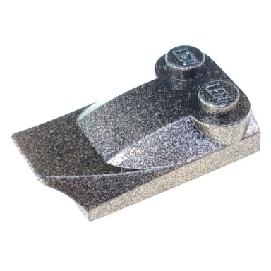 speckle black-copper slope curved 3 x 2 x 2 3 with 2 studs wing end