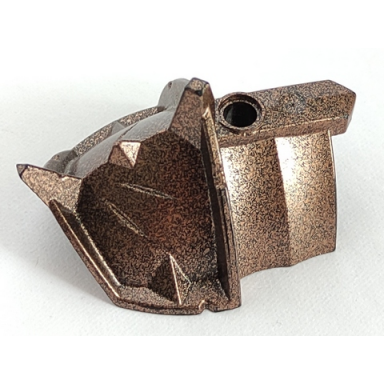 speckle black-copper large figure armor shoulder - spiky knights kingdom ii exo-force