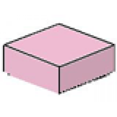 rose pink tile 1 x 1