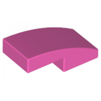 dark pink slope curved 2 x 1 x 2 3