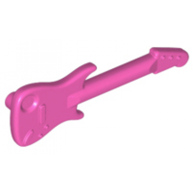 dark pink minifigure utensil musical instrument guitar electric