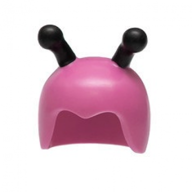 dark pink minifigure headgear cap insect with black antennae pattern bumblebee