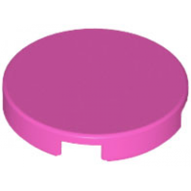 dark pink tile round 2 x 2 with bottom stud holder