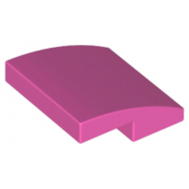 dark pink slope curved 2 x 2 x 2 3