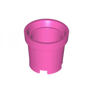 dark pink container bucket 2 x 2 x 2 without handle holes