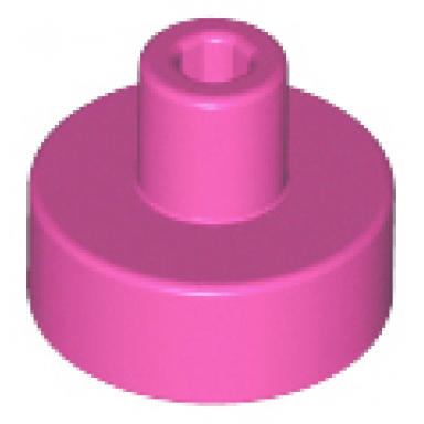 dark pink tile round 1 x 1 with bar and pin holder