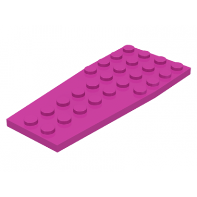 dark pink wedge plate 4 x 9 without stud notches