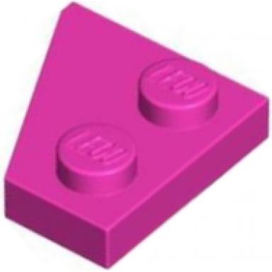 dark pink wedge plate 2 x 2 right