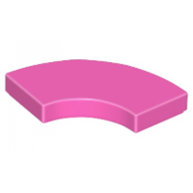 dark pink tile round corner 2 x 2 macaroni