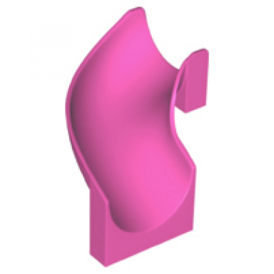 dark pink slide playground 6 x 6 x 6 curved 90 degrees